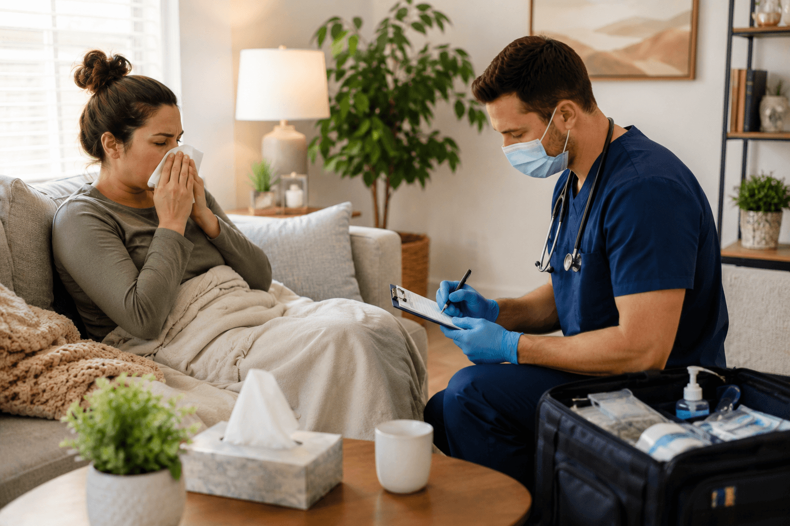 mobile urgent care treating allergies at home