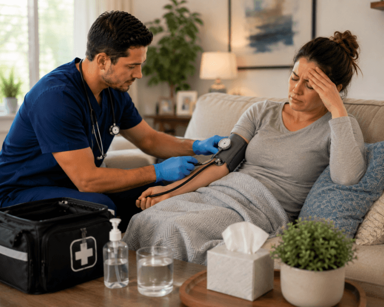 mobile urgent care treating dizziness at home in phoenix
