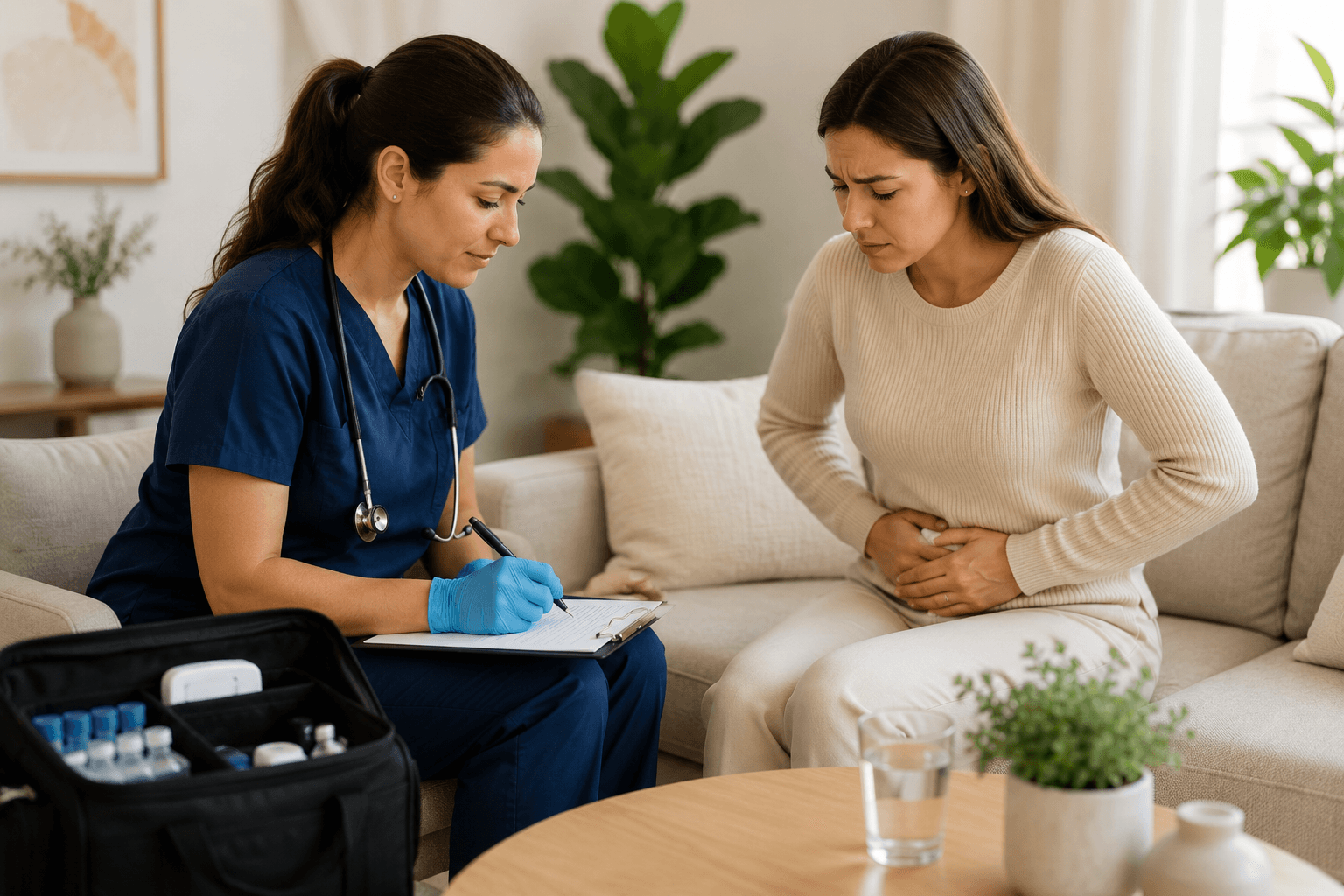 mobile urgent care doctor treating UTI in phoenix