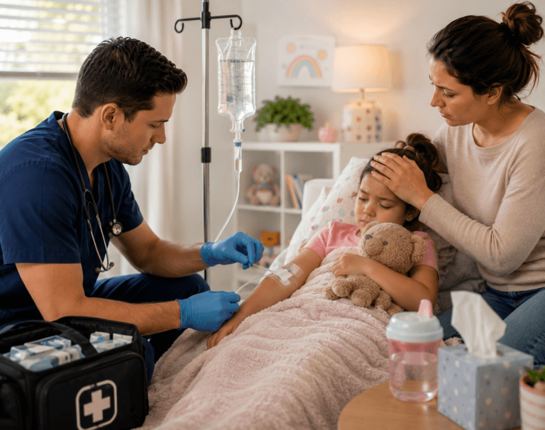 MOBILE URGENT CARE IN PHOENIX TREATING PEDIATRIC DEHYDRATION AT HOME