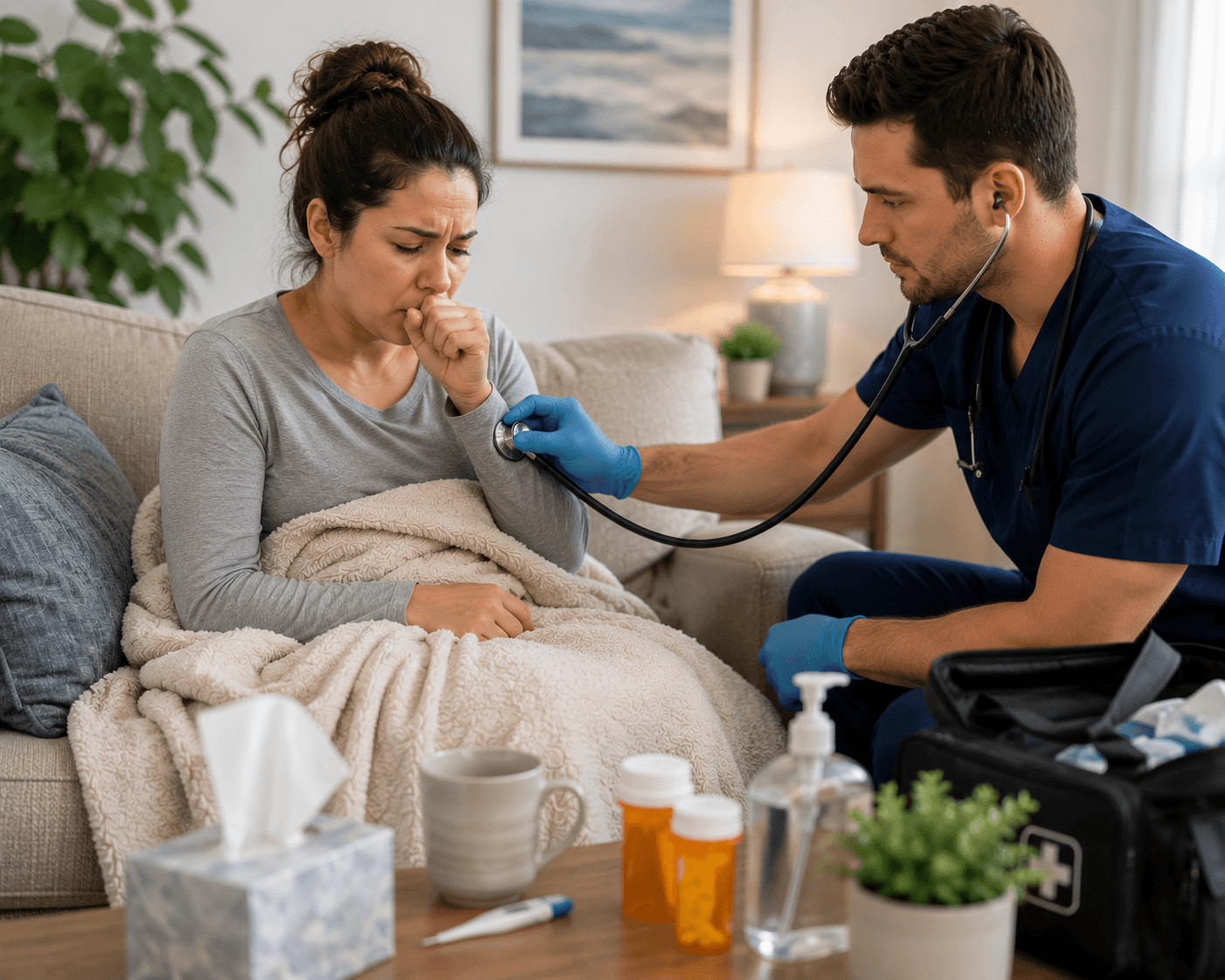 mobile urgent care treating pneumonia at home in phoenix