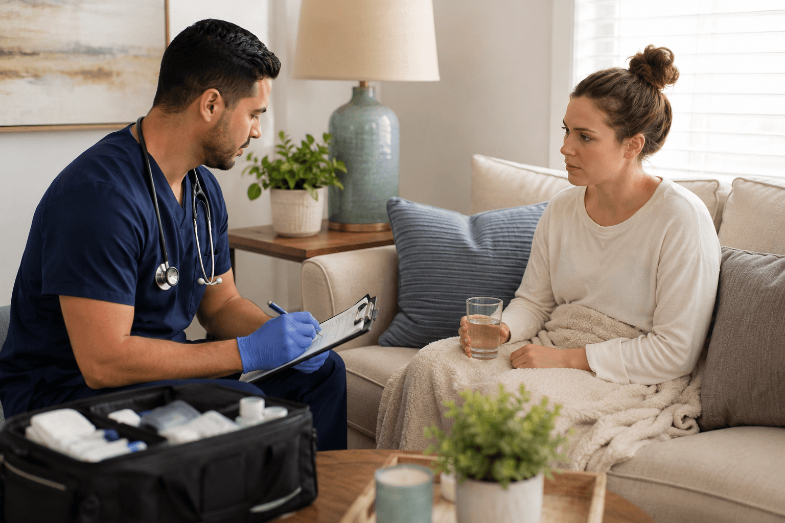 what happens during mobile urgent care visit in phoenix